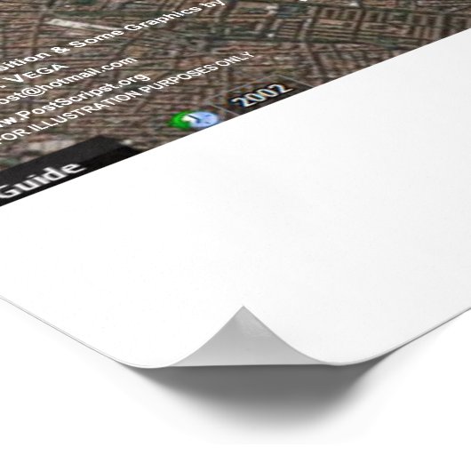 Madrid Pleiades Muster 3 Poster (Ecke)