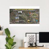 Madrid Pleiades Muster 3 Poster (Heimbüro)