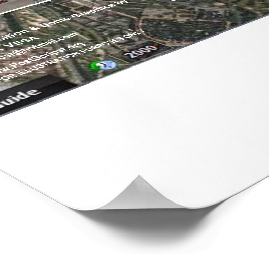 Madrid Pleiades Pattern 4 Poster (Ecke)