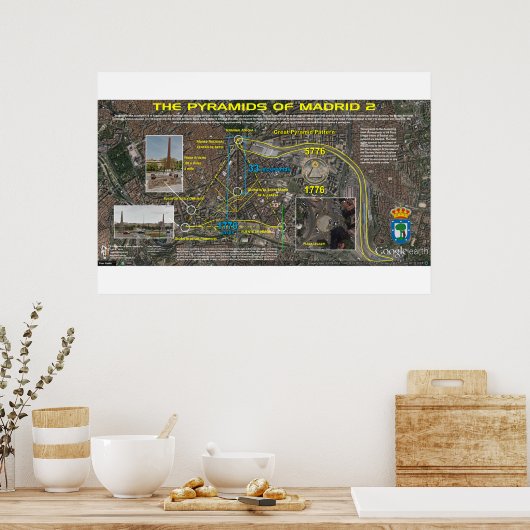 Madrid Pleiades Pattern 4 Poster (Küche)