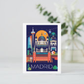 Madrid Postcard Postkarte (Stehend Vorderseite)