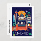 Madrid Postcard Postkarte (Vorne/Hinten)