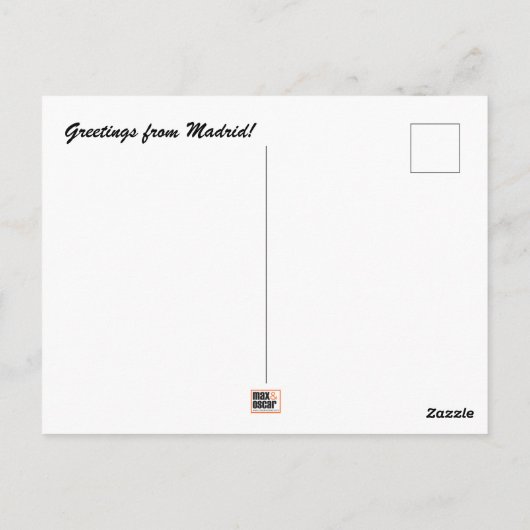 Madrid Postcard Postkarte (Rückseite)