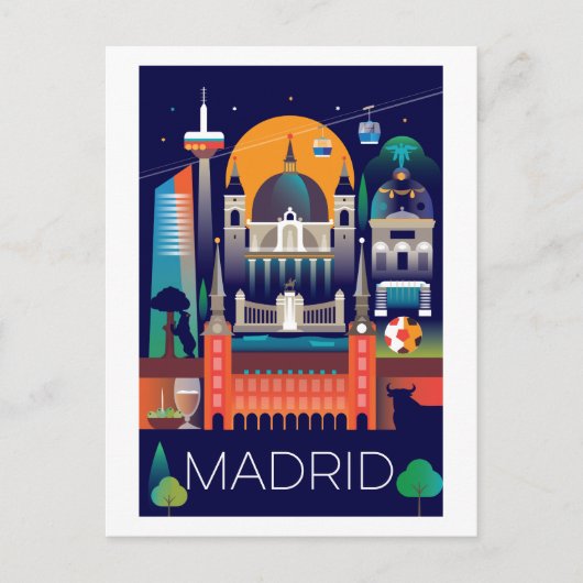 Madrid Postcard Postkarte (Vorderseite)