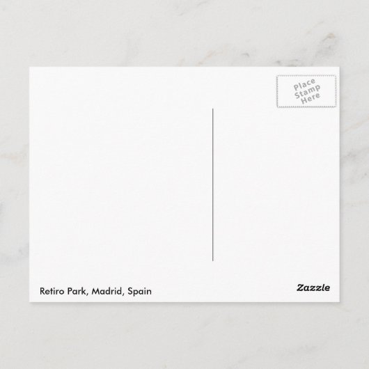 Madrid Postcard Postkarte (Rückseite)
