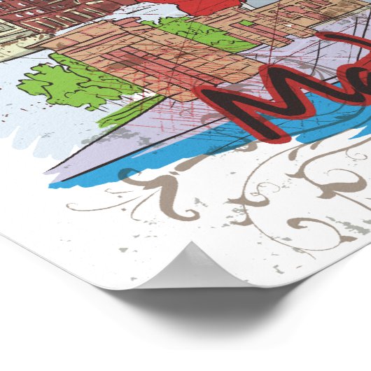 Madrid Poster (Ecke)