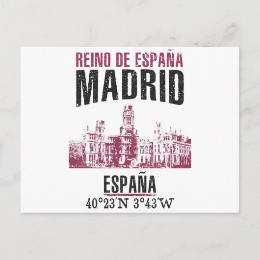 Madrid Postkarte (Vorderseite)