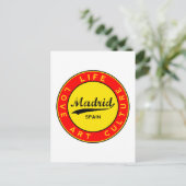 Madrid Postkarte (Stehend Vorderseite)