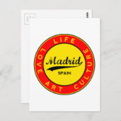 Madrid Postkarte (Vorne/Hinten)