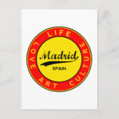 Madrid Postkarte (Vorderseite)