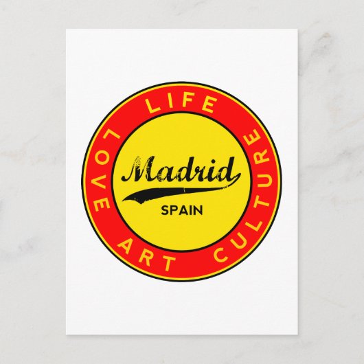 Madrid Postkarte (Vorderseite)