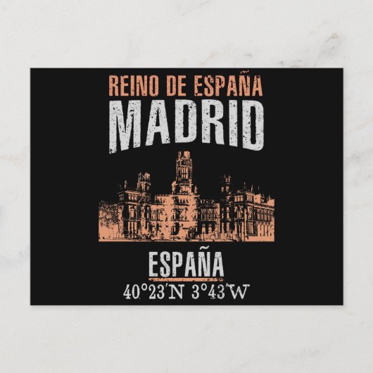 Madrid Postkarte (Vorderseite)