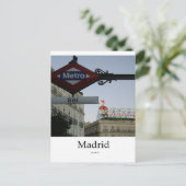 Madrid, Puerta del Sol Postkarte (Stehend Vorderseite)