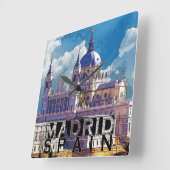 Madrid Quadratische Wanduhr (Winkel)