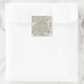 Madrid Quadratischer Aufkleber (Tasche)