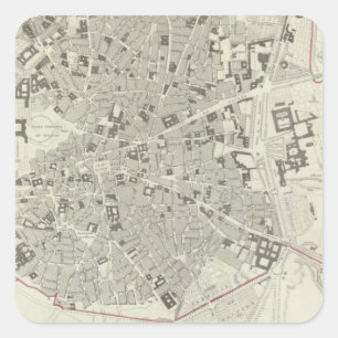 Madrid Quadratischer Aufkleber