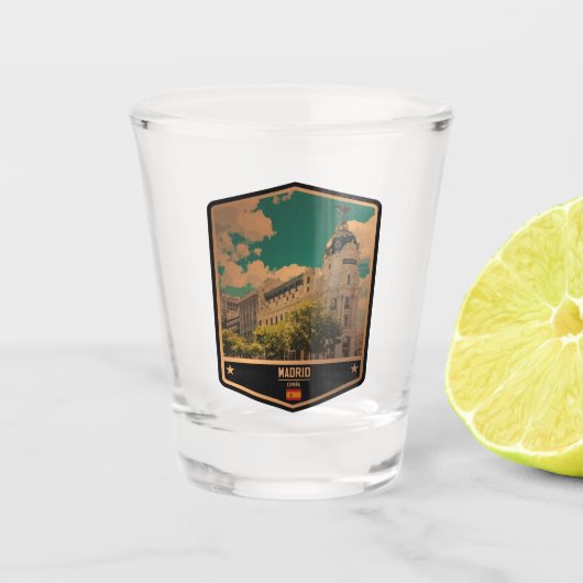 Madrid Schnapsglas (Vorderseite)