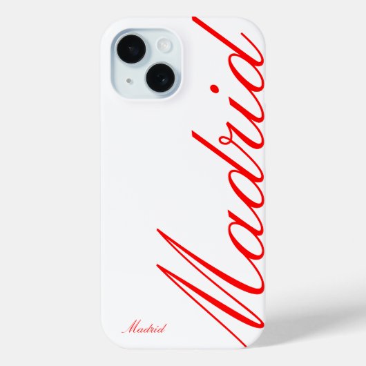 Madrid - schöner iPhone Case (Rückseite)