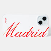 Madrid - schöner iPhone Case (Rückseite (Horizontal))