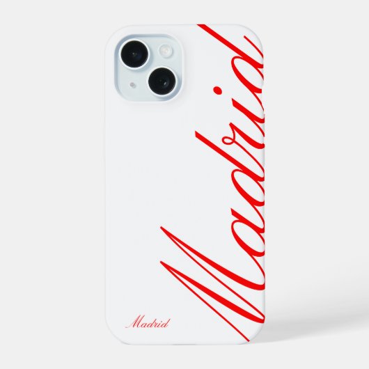 Madrid - schöner iPhone Case 15 Hülle (Rückseite)