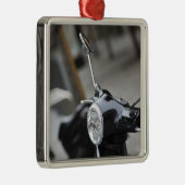 Madrid, schwarzer Vespa-Roller Ornament Aus Metall (Rechts)