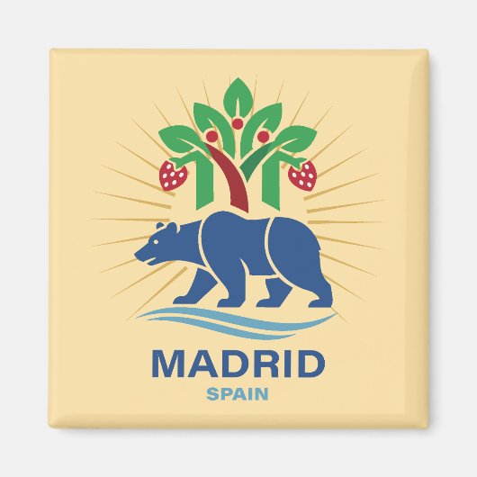 Madrid Spain Europe Magnet (Vorne)