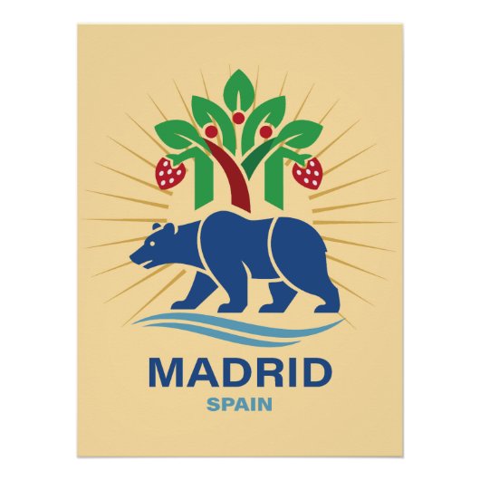 Madrid Spain Europe Poster (Vorderseite)