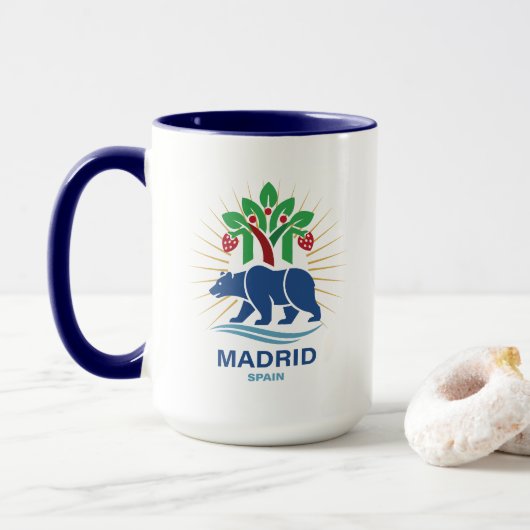 Madrid Spain Europe Tasse (Mit Donut)