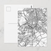 Madrid Spain Map Postkarte (Vorne/Hinten)