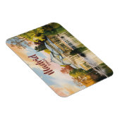 Madrid Spain Palacio de Cristal Watercolor Travel Magnet (Rechte Seite)