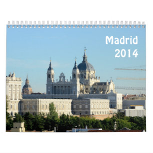 Madrid, Spanien 2014 Kalender