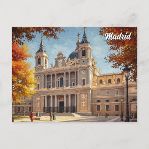 Madrid Spanien Almudena Postkarte