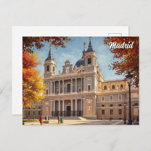Madrid Spanien Almudena Postkarte (Vorne/Hinten)