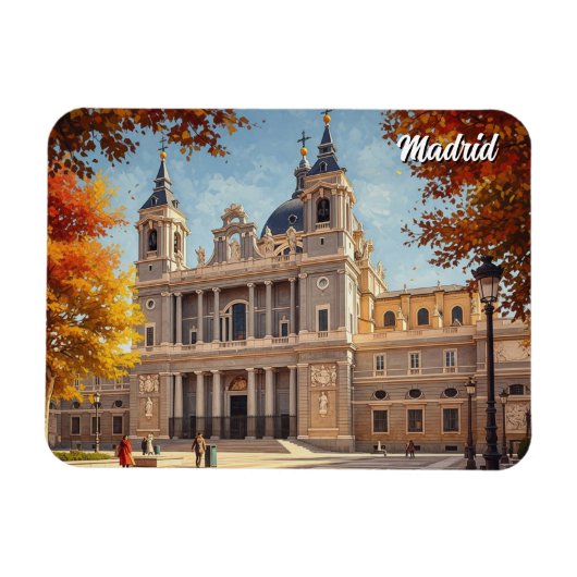 Madrid Spanien Almudena Reise Magnet (Horizontal)