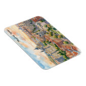 Madrid Spanien Architektur Aquarellmalerei Magnet (Rechte Seite)