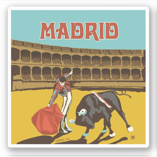 Madrid, Spanien Aufkleber (Vorderseite)