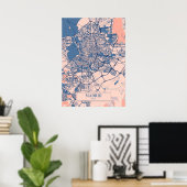 Madrid - Spanien Breezy City Map Poster (Heimbüro)