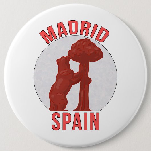 Madrid Spanien Button (Vorderseite)