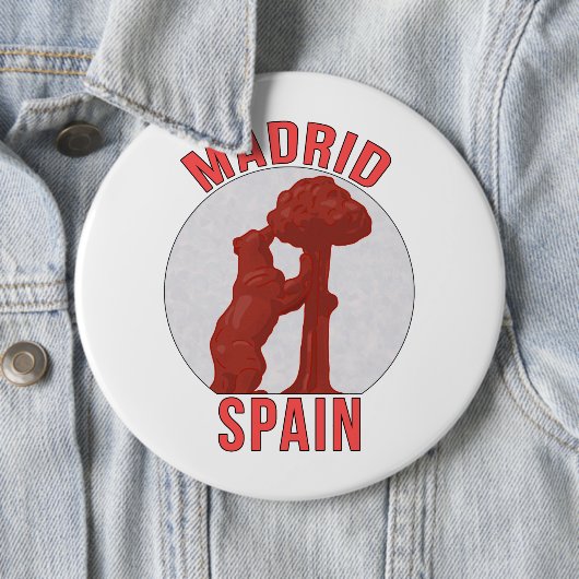Madrid Spanien Button (Beispiel)