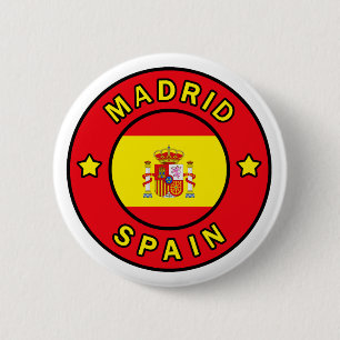 Madrid Spanien Button