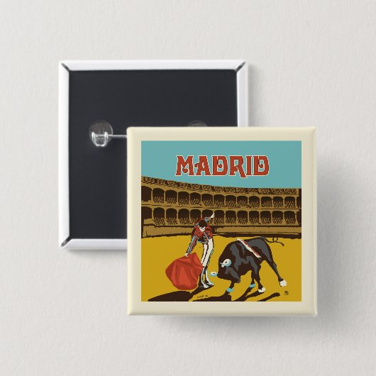 Madrid, Spanien Button (Vorne & Hinten)