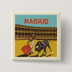 Madrid, Spanien Button