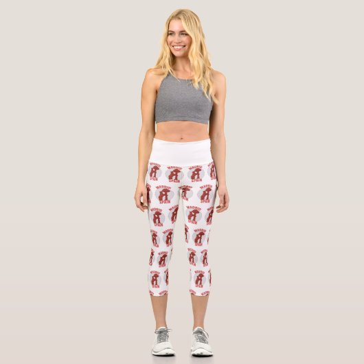 Madrid Spanien Capri Leggings (Vorderseite)
