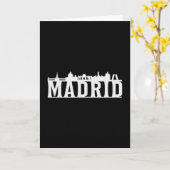 Madrid Spanien City Skyline Cityscape Funny Gesche Karte (Gelbe Blume)