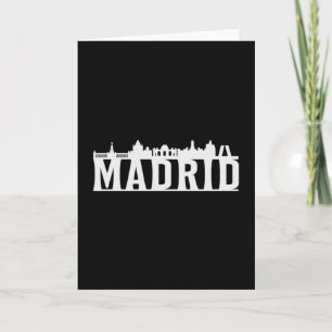 Madrid Spanien City Skyline Cityscape Funny Gesche Karte