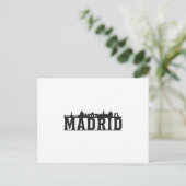 Madrid Spanien City Skyline Stadtrundgang Geschenk Postkarte (Stehend Vorderseite)