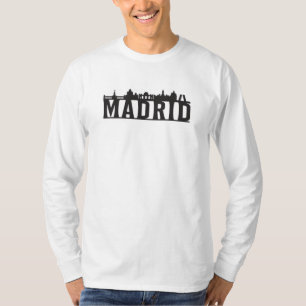 Madrid Spanien City Skyline Stadtrundgang Geschenk T-Shirt