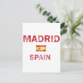 Madrid Spanien Designs Postkarte (Stehend Vorderseite)