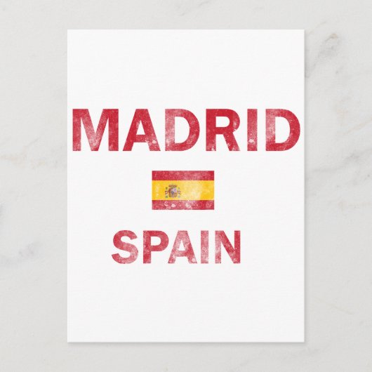 Madrid Spanien Designs Postkarte (Vorderseite)