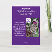 Madrid Spanien-Digitale Veränderung Karte (Rückseite)